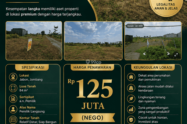 TANAH KAVLING STRATEGIS KOTA JOMBANG TANAH KAVLING STRATEGIS KOTA JOMBANG