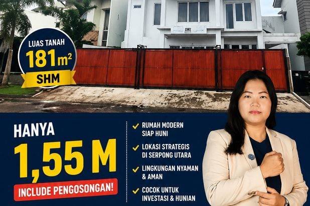 Langka! Murah Rumah Serpong Park, Rumah Tangsel Bsd Serpong, Rumah luas 181 jaminan investasi harga termurah Langka! Murah Rumah Serpong Park, Rumah Tangsel Bsd Serpong, Rumah luas 181 jaminan investasi harga termurah