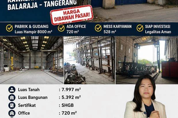 Dijamin Murah dibawah Pasaran ! Pabrik dan Gudang di Tangerang beserta Mesinnya, Pabrik Gudang Balaraja, Pabrik Dikawasan Industri Bajamas Tangerang luas hampir 8000m2 siap Pakai Dijamin Murah dibawah Pasaran ! Pabrik dan Gudang di Tangerang beserta Mesinnya, Pabrik Gudang Balaraja, Pabrik Dikawasan Industri Bajamas Tangerang luas hampir 8000m2 siap Pakai