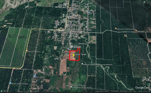 Dijual Tanah Strategis di Dolok Masihul, Serdang Bedagai, Luas Tanah 49999m², Cocok Untuk Investasi, Sebelah Pondok Pesantren, dekat dengan area perumahan, dan dekat akses jalan utama, sangat cocok untuk Kapling ataupun jenis usaha lain Dijual Tanah Strategis di Dolok Masihul, Serdang Bedagai, Luas Tanah 49999m², Cocok Untuk Investasi, Sebelah Pondok Pesantren, dekat dengan area perumahan, dan dekat akses jalan utama, sangat cocok untuk Kapling ataupun jenis usaha lain