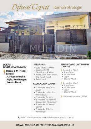 DIJUAL CEPAT RUMAH di Jakarta Barat (Joglo) DIJUAL CEPAT RUMAH di Jakarta Barat (Joglo)