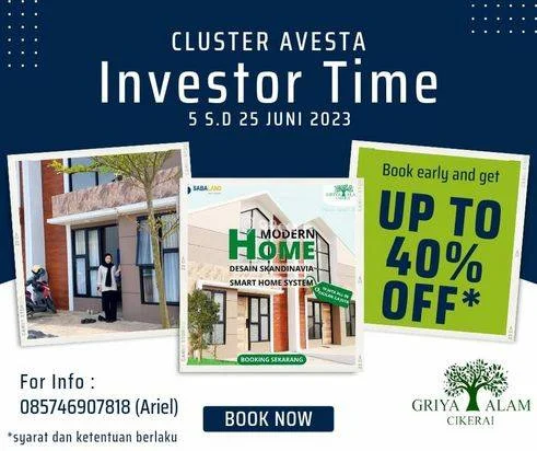 PROMO BESAR BESARAN Perumahan Griya Alam Cikerai ! TERBATAS PROMO BESAR BESARAN Perumahan Griya Alam Cikerai ! TERBATAS