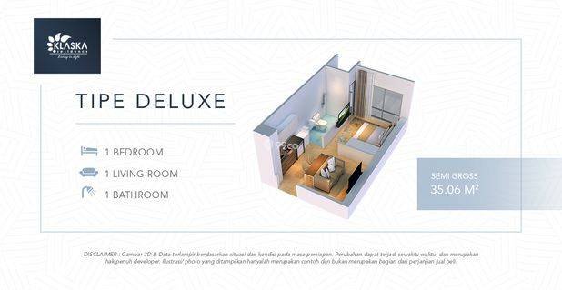 Apartemen Full Furnished Siap Huni 1 Bedroom Strategis di Kota Surabaya Apartemen Full Furnished Siap Huni 1 Bedroom Strategis di Kota Surabaya