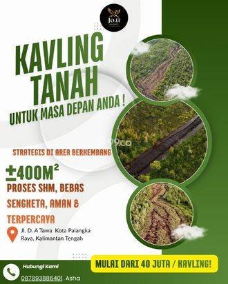Tanah Murah Palangka Raya 400m² – Mulai 40 Juta, Area Berkembang SHM Tanah Murah Palangka Raya 400m² – Mulai 40 Juta, Area Berkembang SHM