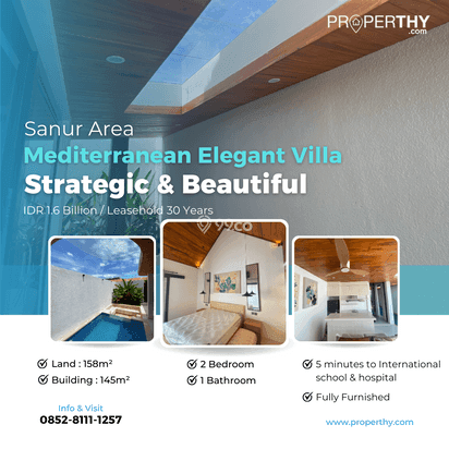 Luxurious Mediterranean-Style Villa in Sanur, Bali ✨ Luxurious Mediterranean-Style Villa in Sanur, Bali ✨