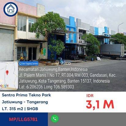 Dijual Gudang Sentra Prima Jatiuwung, Tangerang Kota, Gudang akses container 40ft termurah hanya 3,1M Dijual Gudang Sentra Prima Jatiuwung, Tangerang Kota, Gudang akses container 40ft termurah hanya 3,1M