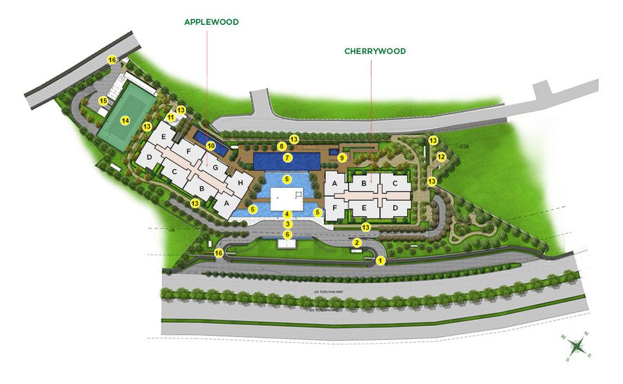 Pakubuwono Spring - siteplan