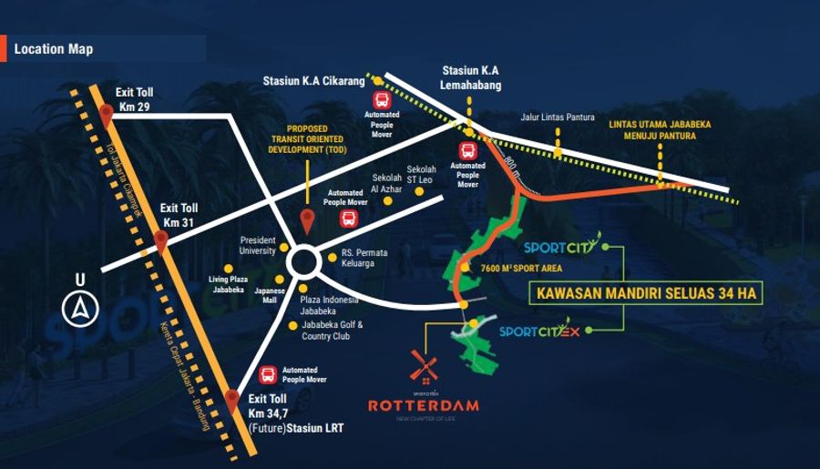 Rotterdam Jababeka lokasi