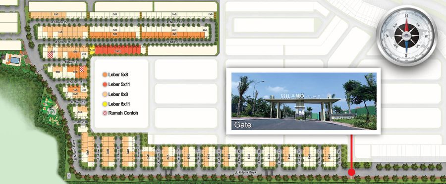 Milano Village - Siteplan