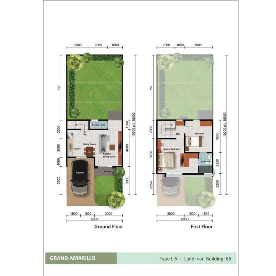 Pavia Village L6 -denah