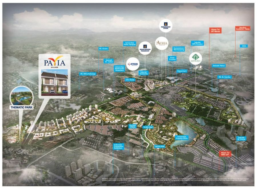 Pavia Village L6 -map