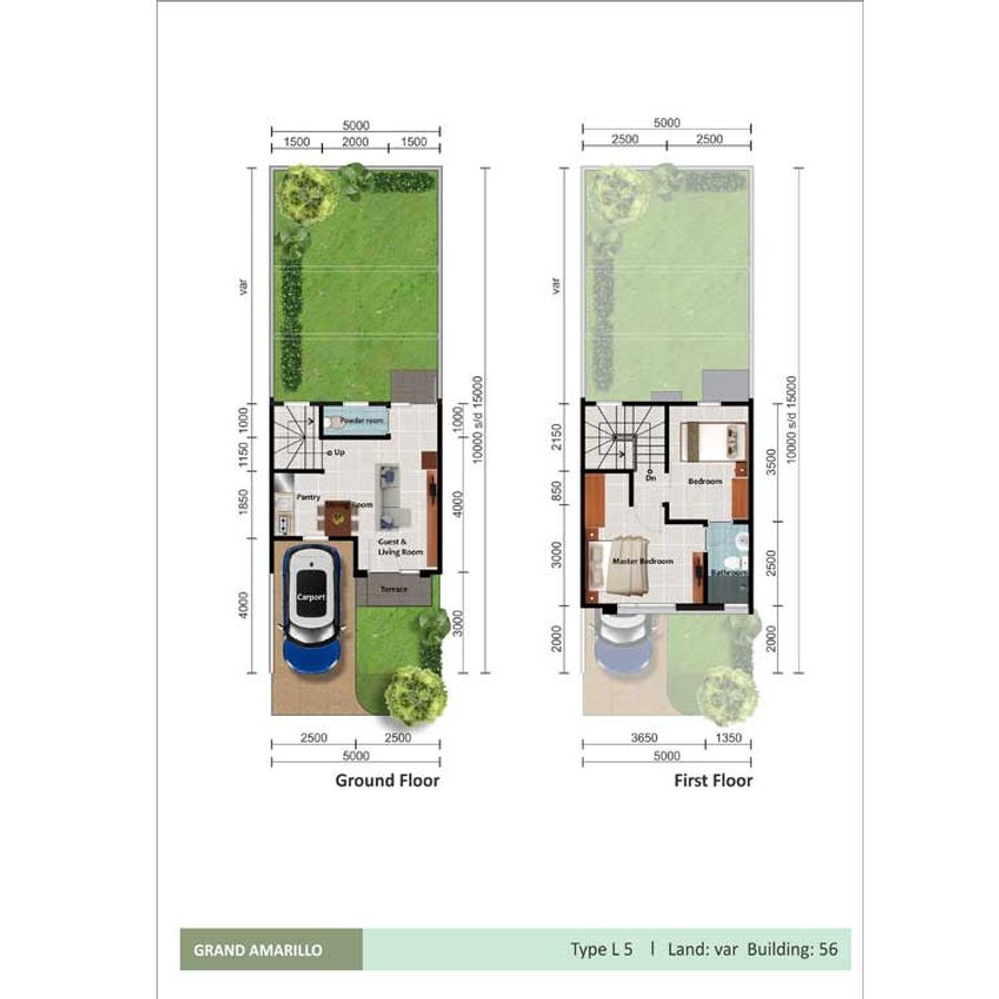 Pavia Village L5 -Denah