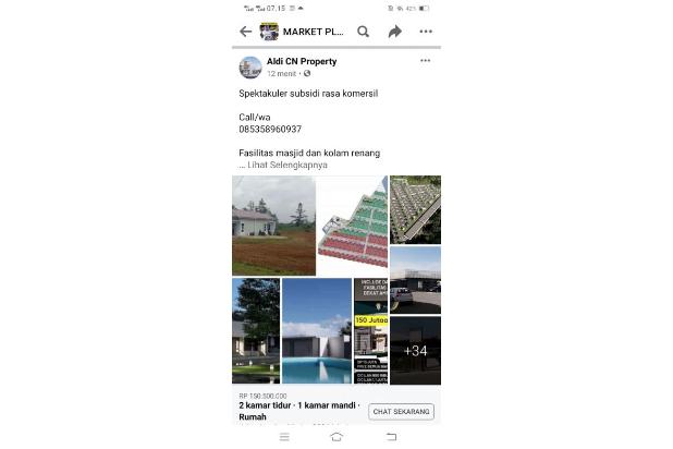 progres pembangunan 300 unit rumah subsidi fasilitas masjid