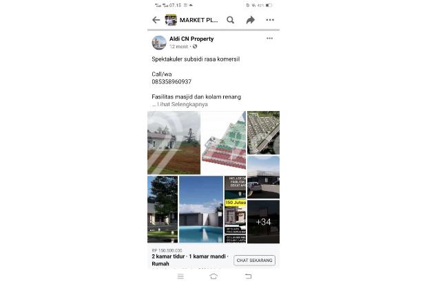 progres pembangunan 300 unit rumah subsidi fasilitas masjid