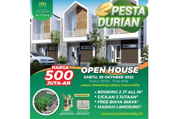 Rumah Baru 2 Lantai di Grand ALIFIA jual