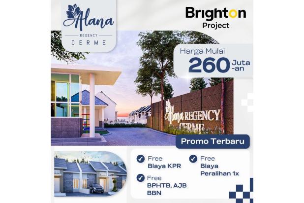 rumah murah alana regency gresik cerme free biaya2