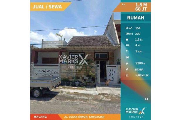 B133 Dijual Disewakan Rumah Cantik Siap Huni Jl. Cucak Rawun, Sawojajar Malang