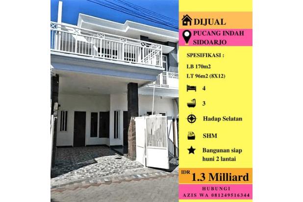 Jual rumah siap huni 2 lantai lokasi pucang indah sidoarjo kota