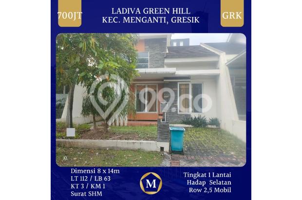 Rumah Ladiva Green Hill Hulaan Menganti Gresik 700 Jt