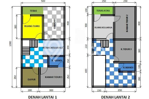 Rumah 2 Lantai SHM, IMB bisa KPR, di wonorejo indah timur