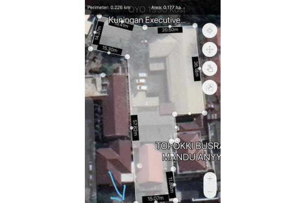 Tanah di Jl. Karet Pedurenan Jakarta Selatan. Luas 1750 m2. Surat SHM