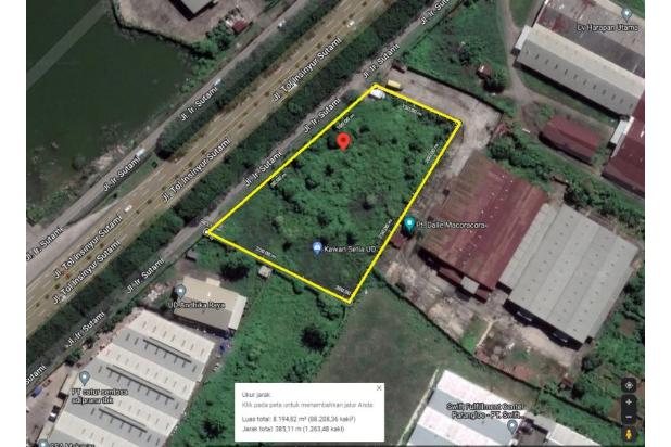 Lahan -+8000 m2 poros Jl. Ir. Sutami.