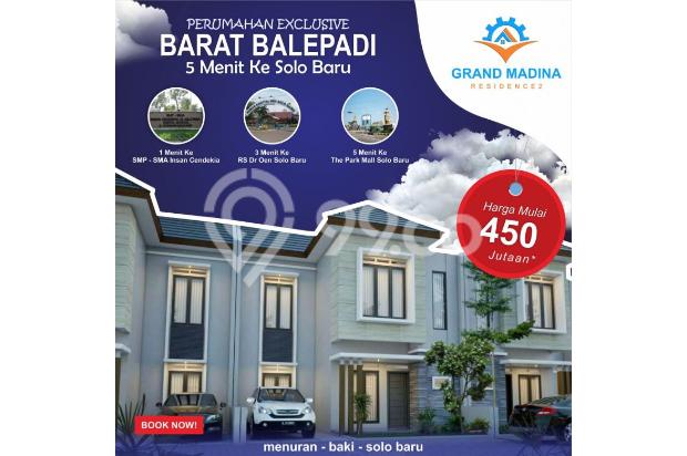 Rumah dua lantai dekat solobaru