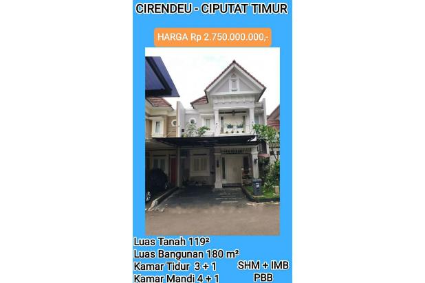 JUAL RUMAH 2 LANTAI SEMI FURNISHED PERUMAHAN CIRENDEU