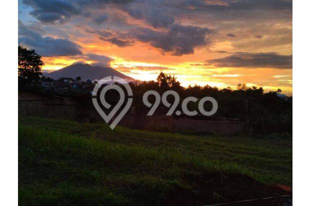 Tanah Dengan View Sunset Sore Hari Di Puncak Bogor