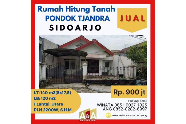 Rumah Hitung Tanah Murah Nanas Pondok Tjandra Sidoarjo