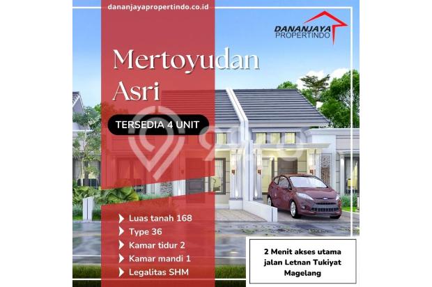 7 MENIT KE SMAN 1 MAGELANG,RUMAH TIPE 36/168 METER HANYA 380 J