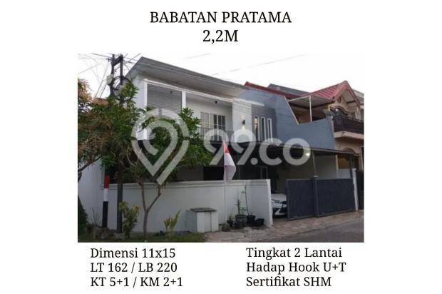 Rumah babatan pratama wiyung surabaya barat hook utara timur