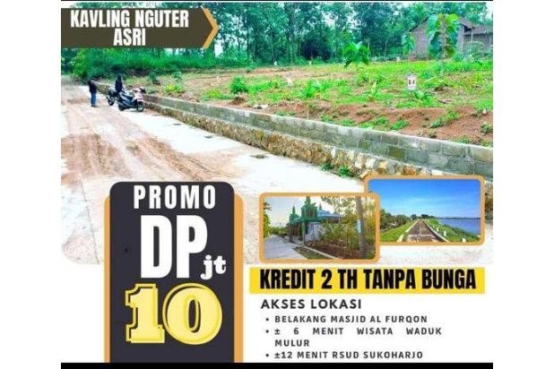 Dijual tanah kavling hunian lokasi dekat pabrik di Nguter Sukoharjo 