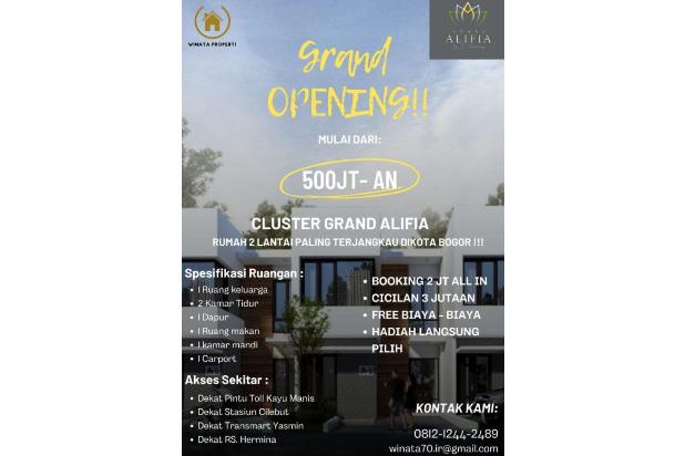 GRAND ALIFIA Rumah Modern Kota Bogor rumahmodern Promo Heboh