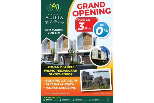 GRAND ALIFIA Rumah Modern Kota Bogor rumahmodern Promo Heboh