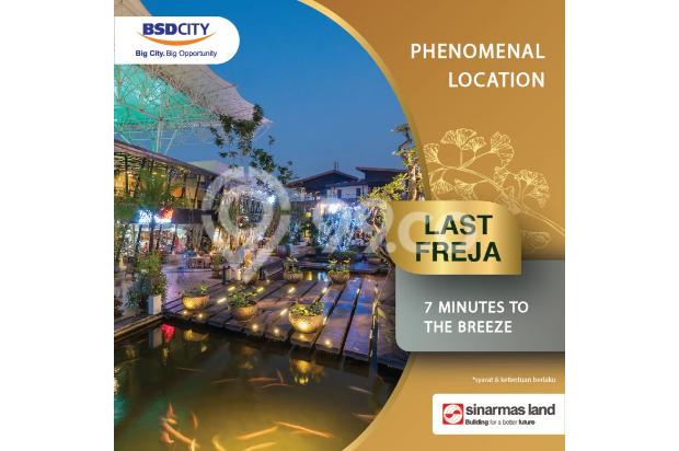 Final Freja Bsd City 8x18 2 Lantai Premium Location Dp dibayar