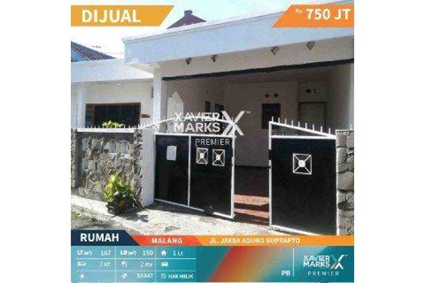 A044 Rumah Sangat Murah Tengah Kota Legalitas SHM Jl.jaksa Agung Suprapto Malang . 