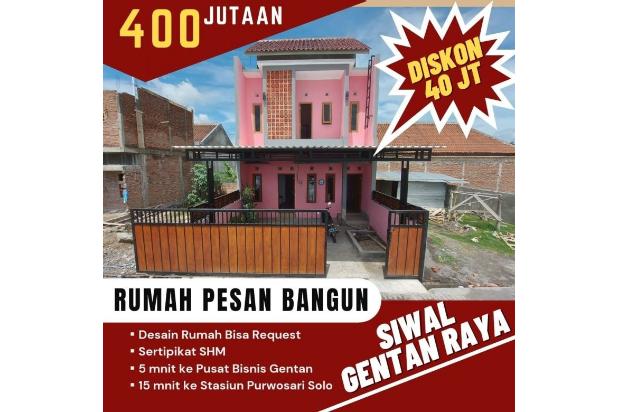 rumah dua lantai gentan raya