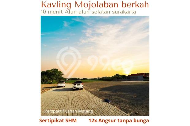 Tanah dijual solo, 12x Angsur, 10 menit keraton Surakarta
