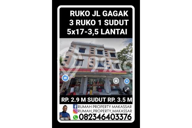 Ruko Jl Gagak
Sudut Luas 130 Lantai 3,5 Tengah Kota dan Strat
