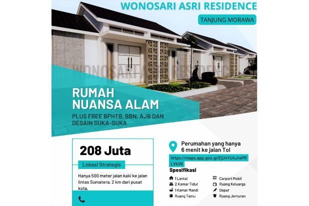 rumah murah keren beken free biaya Wonosari Asri Residence