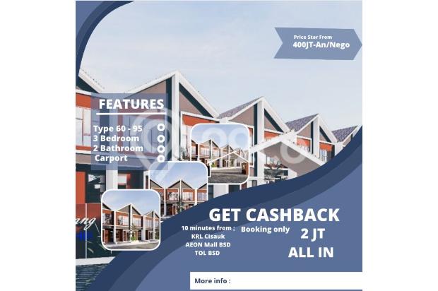 Rumah MURAHHH dekat Stasiun KA Cisauk, BSD AEON MALL