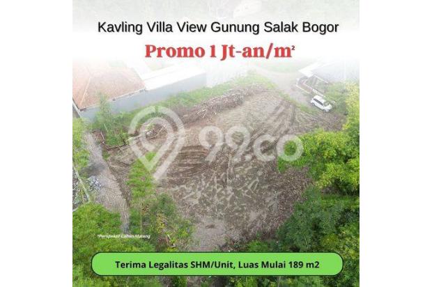 Kavling Villa Cuma 1 Jt an m2 View Gunung Salak Pangrango Bogor