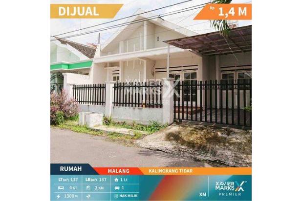 D1185, Rumah Full Bangunan Akses Mudah di Kalingkang Tidar Malang