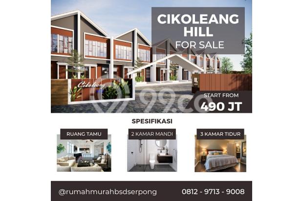 Rumah Baru 2 Lantai Harga 490jt, lokasi dekat Stasiun Cisauk