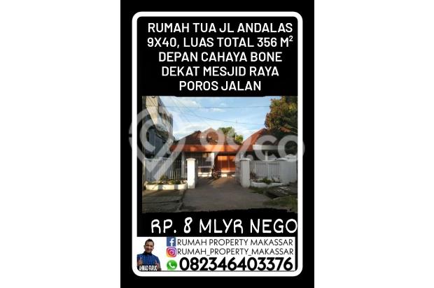 Rumah Tua Jl Andalas
9X40, Luas Total 356 M²
Depan Cahaya Bone
