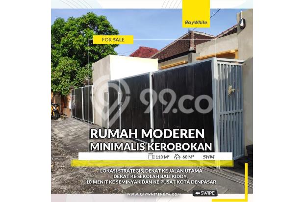 Rumah 900juta di Kerobokan Lokasi strategis dekat ke Denpasar dan Seminyak