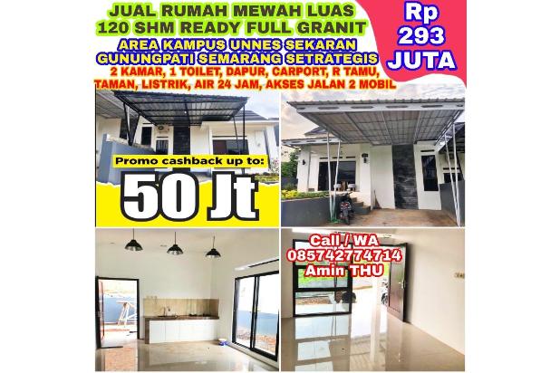 RUMAH MEWAH LUAS 120 SHM AREA KAMPUS UNNES SEKARAN SEMARANG