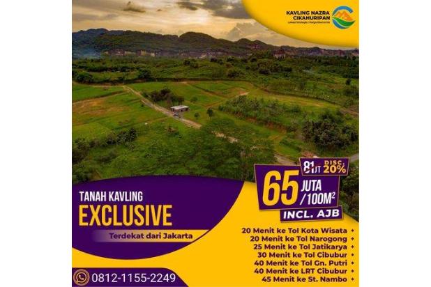 Tanah Kavling Murah dekat Cibubur Jaktim