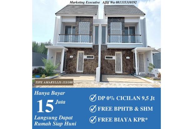 Jual rumah baru siap huni ada kolam renangnya lokasi safira garden sidoarjo